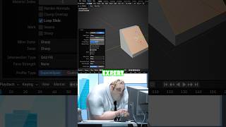 Blender 3d Noob vs Expert | Modeling tips | #blender #shorts