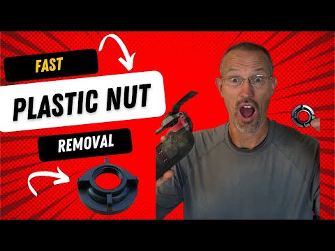 How to remove stuck plastic faucet nut