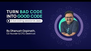 Turn bad code into good code | A live coding session in Java