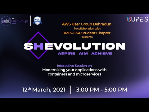 AWS SHEVOLUTION | AWS UG DEHRADUN | UPES CSA