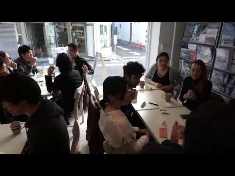 Language Exchange at "ENGLISH ONLY CAFE" in Tokyo = 英語カフェ 神保町 東京 2017.11.25