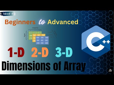 C++ Arrays Dimensions  | 1D, 2D & 3D Arrays with Examples | part02  #cpp #array #programming #coding