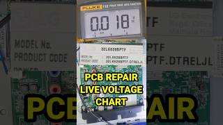 LG 32LK628BPTF SMART TV PCB LIVE VOLTAGE CHART | #tv #lg #shorts