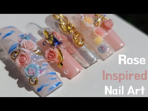 ROSÈ INSPIRED NAIL ART  #SUMMER2024 #nailart2024 #nailart #Pronailtech #nailartist #pressonnails
