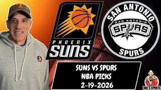Suns vs Spurs 2/19/26 NBA Picks and Predictions | Jason Sharpe NBA Best Bets & NBA Betting Tips
