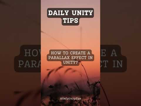 How to create a parallax effect in unity? #FreeTutorials#UnityTips#UnityCommunity#GameDevTips