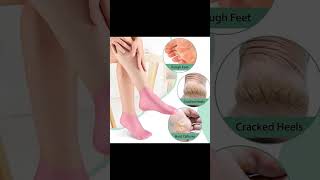 Silicone Moisturizing Socks Anti Slip Aloe Socks for Dry Cracked Feet Women (Pack of 2 Pair)
