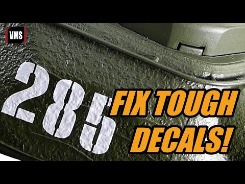 Fix tough decals on your model - painted on effect with VMS Decal Set & Soften