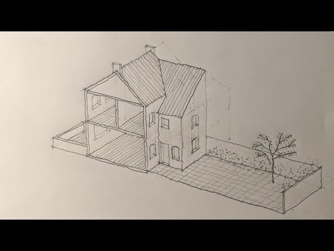 Isometric Sketching - Victorian Terrace House