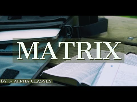 #MathwithMB Maths|Matrix Intro|Lecture - 1|Class 12| By Mayank Bansal