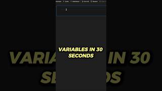Learning Variables in 30 Seconds🚀 #python #pythonforbeginners #variables
