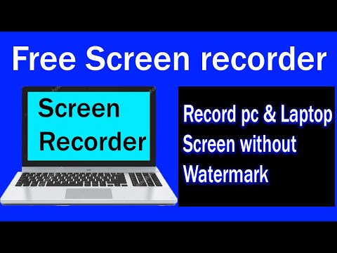 how to record PC & laptop screen without water mark . pc free screen recorder tutorial Urdu / Hindi