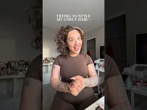 TRYING A PINTEREST CURLY HAIRSTYLE!! #curlyhair #curlyhairstyles