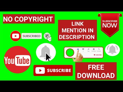 Top 8 Youtube Animated Green Screen Subscribe And Bell Intro | Copyright Free | Free Download Link