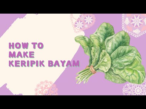membuat keripik bayam