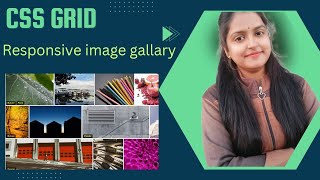 Responsive image gallary using Grid|rows & column|Css grid|HTML & CSS|@CodeWithVinita