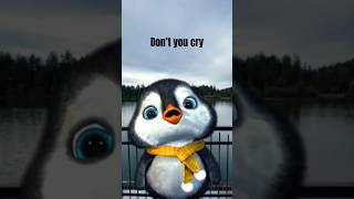 Do not cry 🥺 #hushlittlebaby #dontcry #byyourside #hug #puffpuff #socute #adorable #babypenguin