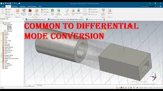 mode conversion common to differential mode conversion in cst