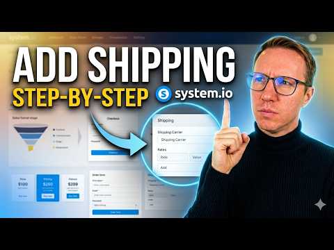 How To Add Shipping To Your Sales Page in System.io | Step-by-Step Tutorial