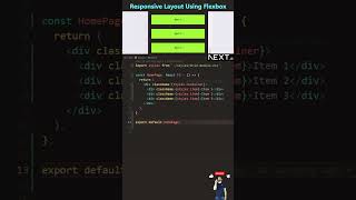 📌 Responsive Layout Using Flexbox || #viralvideo #shortvideo #trending #love #youtubeshorts