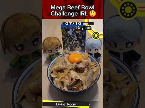 Persona 4 Golden's Mega Beef Bowl in real life! #persona4golden