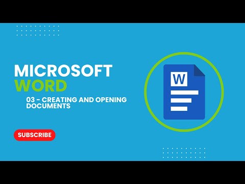 03-Creating and Opening Documents
