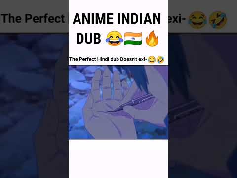 If Anime Dub in Hindi 😂🇮🇳🔥#anime #animememes
