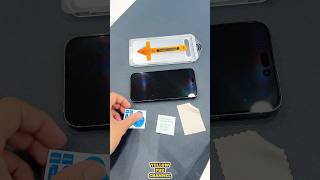 Dust-Free Helper Tempered Glass - Easy To Install Screen Protector For iPhone 14 Pro Max #shorts