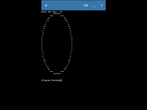 How to print a circle using formula, #circle,#shorts,#python,#shape,#pydroid,#coding,#asterisk,#star