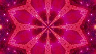 abstract red star tunnel  visual vj loop