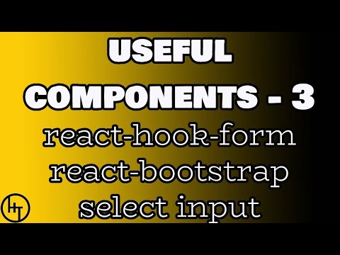 Part 3 - react-hook-form - react-bootstrap -select input