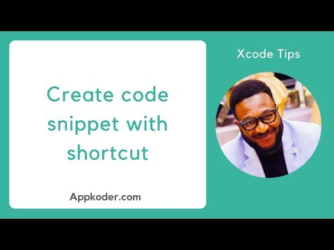 Code snippet with shortcut