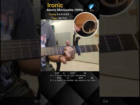 Ironic Guitar Chords Tutorial #guitartutorial #guitarlesson