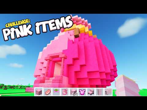 Every Room is a Different PINK ITEM in Minecraft!