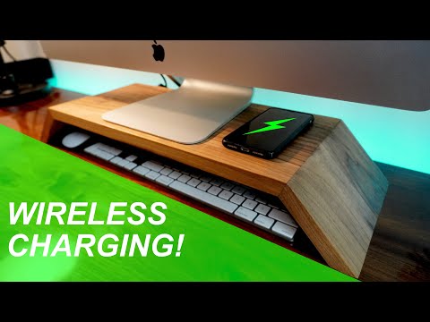 iMac Stand with Wireless Charging | How To Build A Monitor Stand