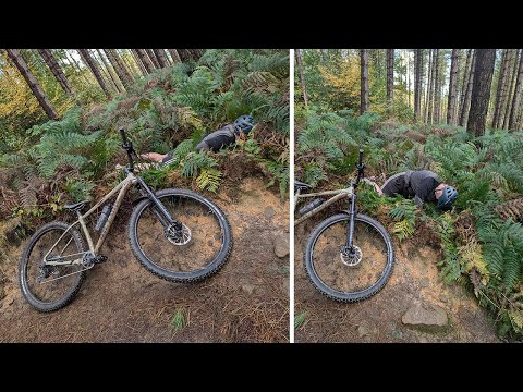 Fell off again riding Pub Run at Grenoside Woods