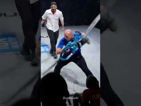 He took out a saw for one SLAP 🪚😅 #slap