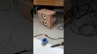 Adding Poly fill in speaker enclosure #shorts #polyfoam #polyfill