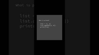 What’s printed? 💚 #computerscience #coding #programming #learntocode #python #codingproblems