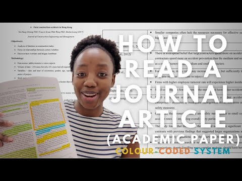 How to Read, Understand and Analyse a Journal Article | Colour-coded System | PhD Reading Tips