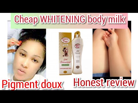 Honest review on Pigment Doux classic Whitening body milk//#skinwhitening