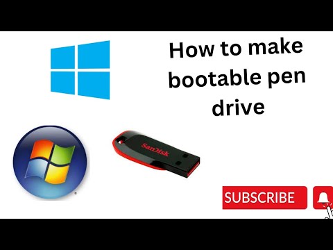 Bootable pen drive kaise banaye How to make bootable pendrive