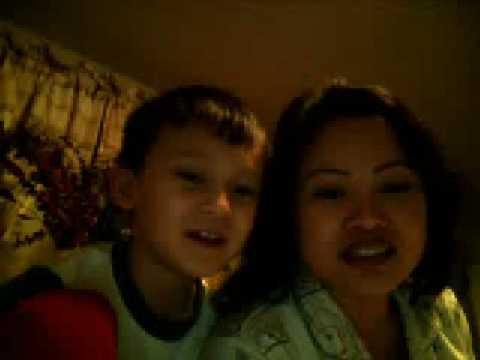 Me and my mom saying happy new year!!!!!!!!
