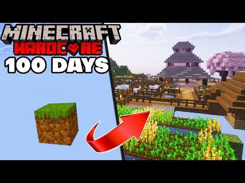 I Survived 100 Days in Skyblock!