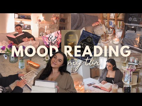MOOD READING my TBR vlog (i cried a lot) 📖🥀🌟 let's read some fantasy romance!