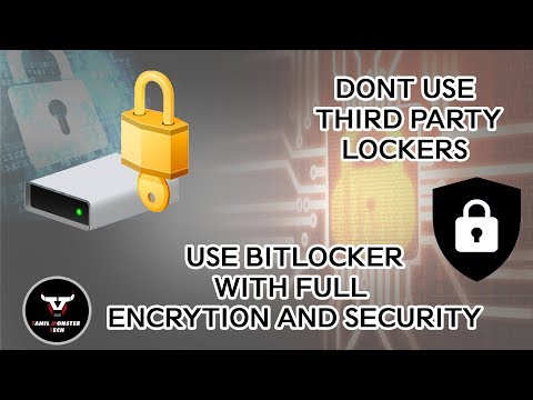 Bitlocker Expalined In Tamil...Dont Use Third Party Locking Softwares In Pc...