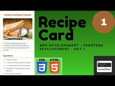 Day 1: Recipe Card | HTML/CSS | FrontEnd Development