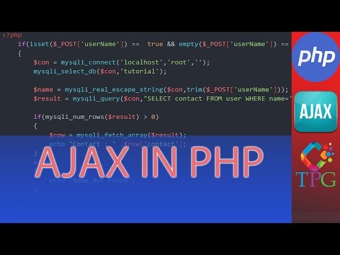 PHP AJAX Tutorial