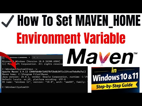 How to Download & Install Maven  Set MAVEN_HOME Environment Variable  Windows 10 & 11 (Hindi)