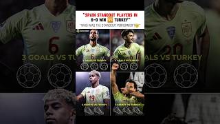 Who was the standout performer? #yamal #pedri #spain #footballshorts #turkey #wcqualifiers #fifa2026